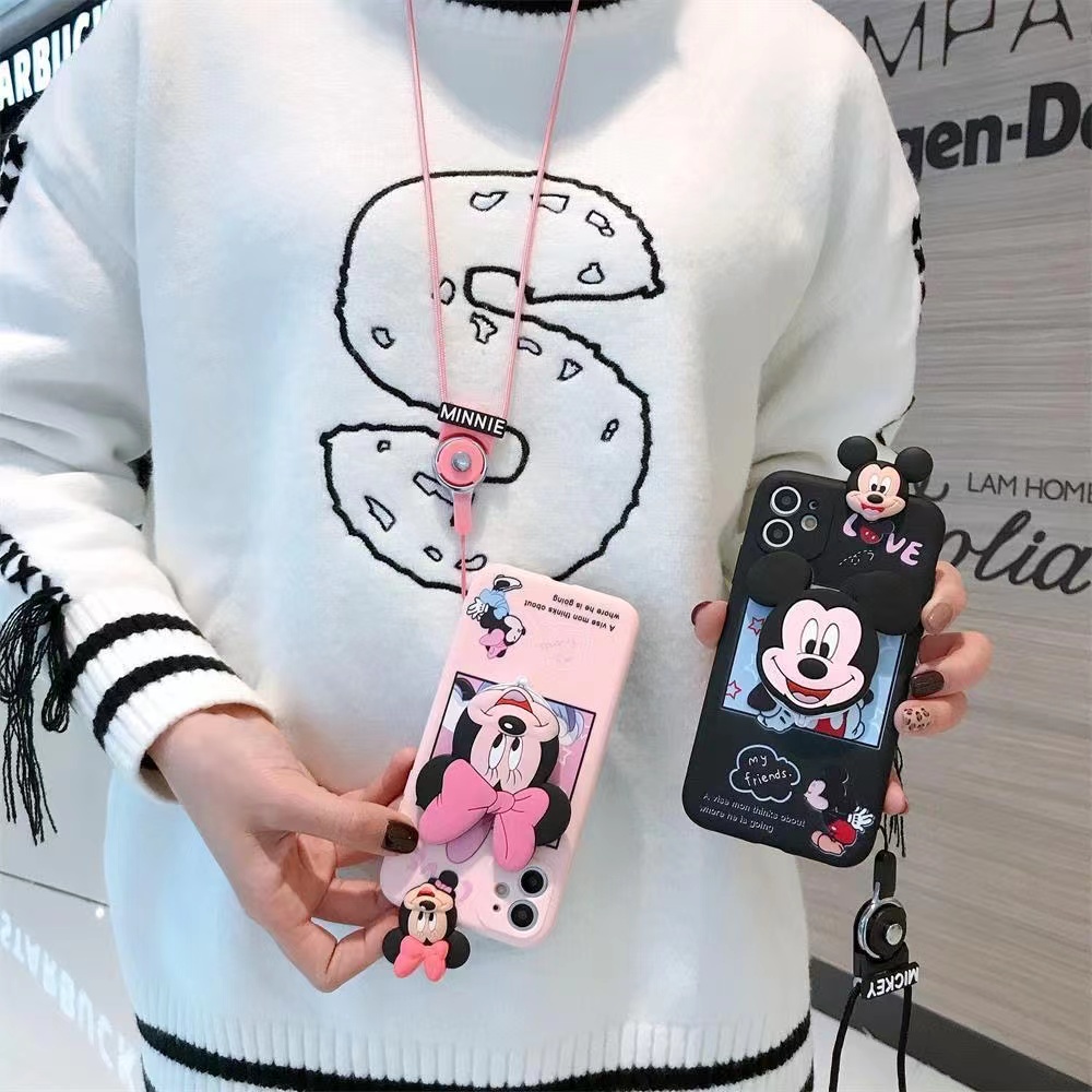 Ốp Điện Thoại Họa Tiết Chuột minnie Cho iphone 15 13 14 12 11 pro x xs max xr 6 6s 7 8 plus se 2020