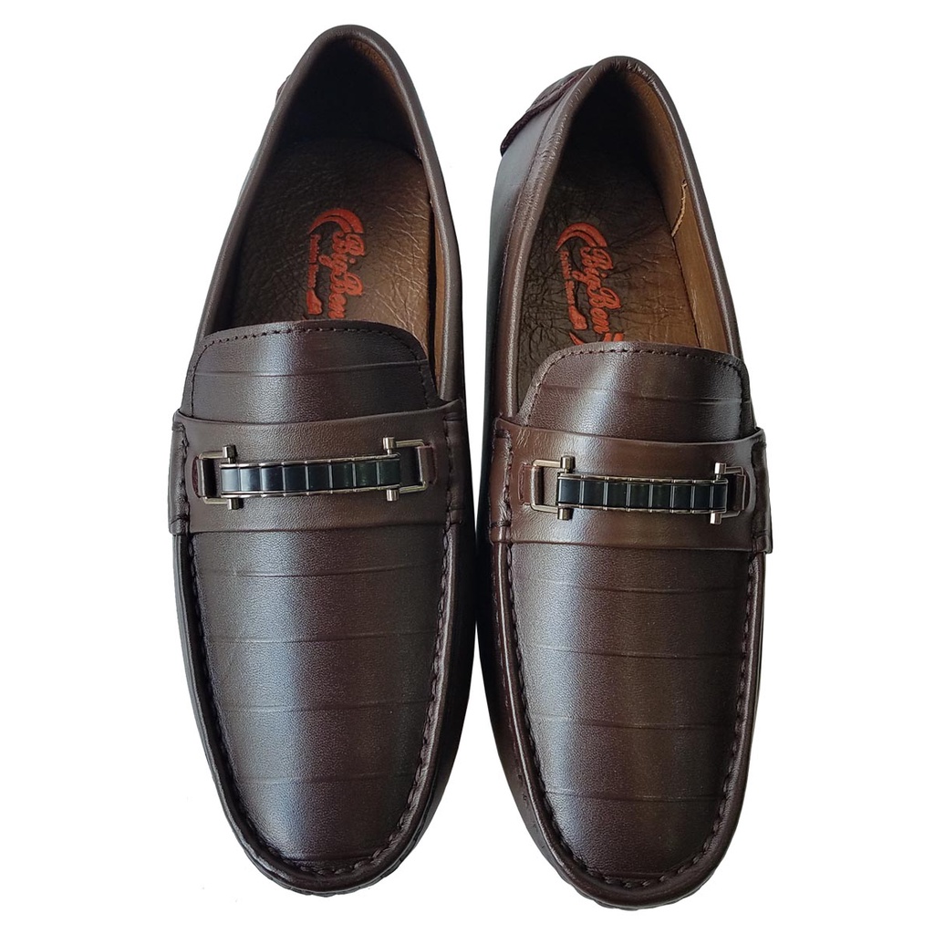 Giày Mọi Nam Da Bò Thật BIGBEN Cao Cấp GM246