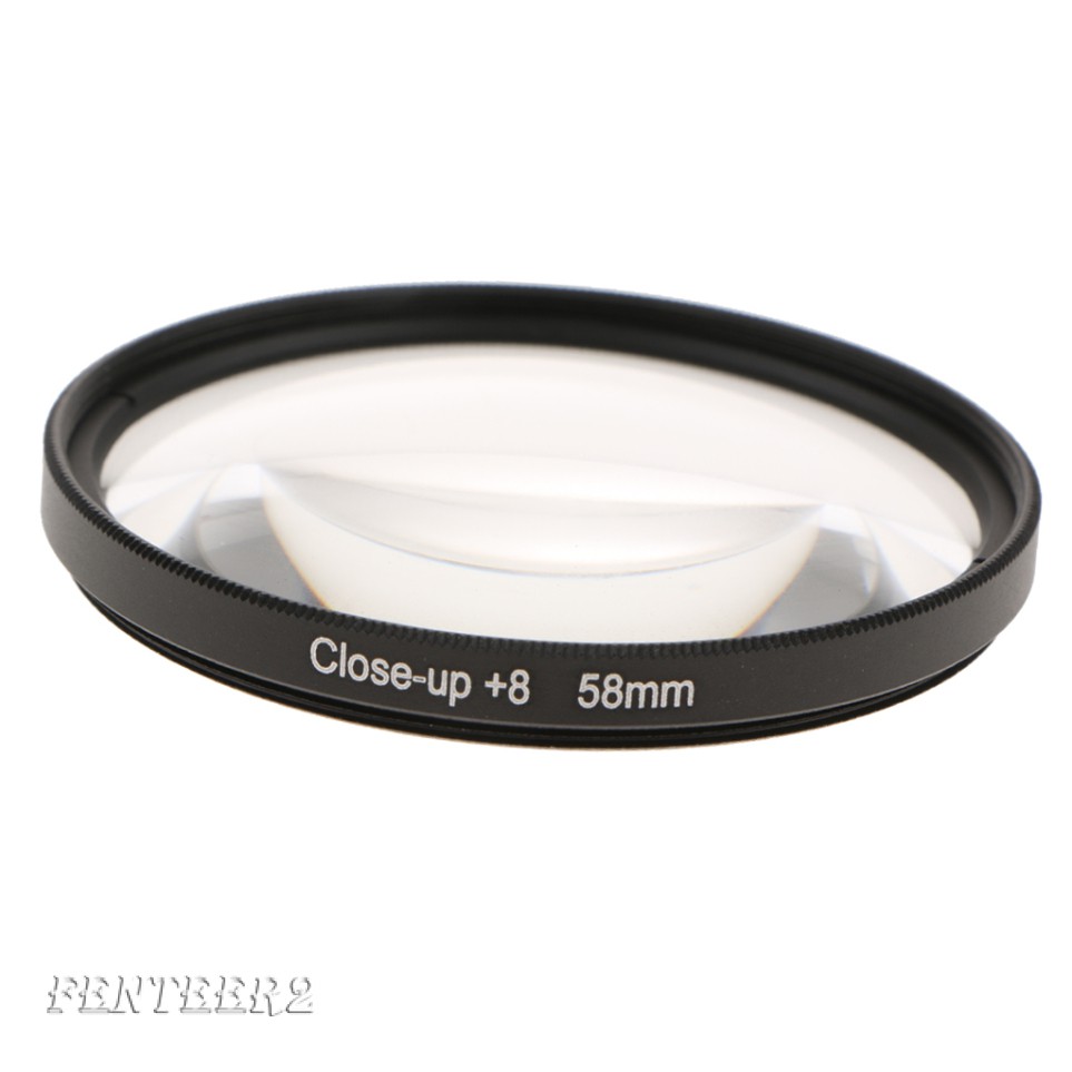 [Fenteer2  3c ] Close Up Macro +8 Filter for Nikon Canon Sony DSLR Camera Optical Lenses