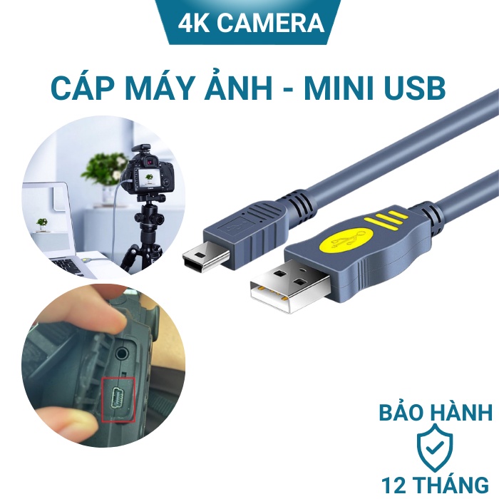 Cáp kết nối máy ảnh Canon với máy tính, laptop