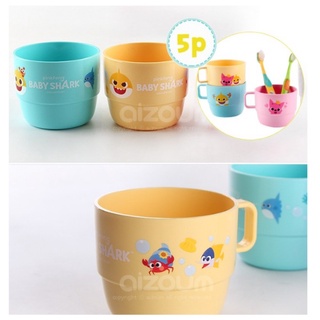 [PINKFONG]Set 5 bình nước hình cá mập dễ thương cho bé