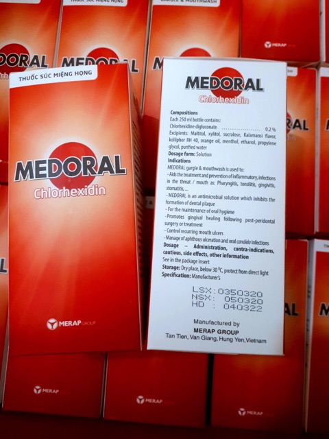 Nước súc miệng Medoral Merap chính hãng