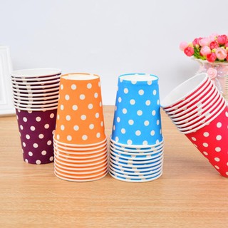 10 Cốc Giấy Chấm Bi Trang Trí Tiệc Sinh Nhật
