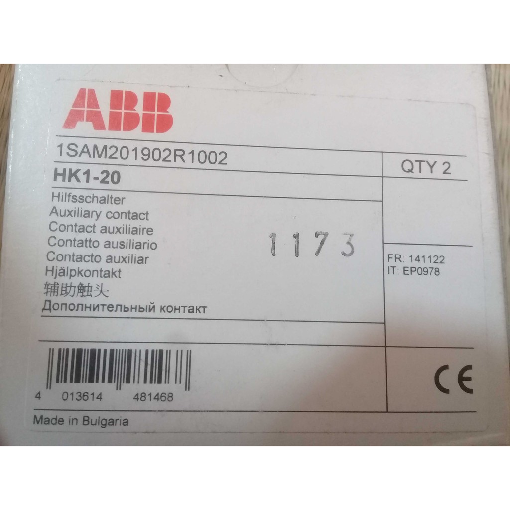 TIẾP ĐIỂM PHỤ ABB HK1-20