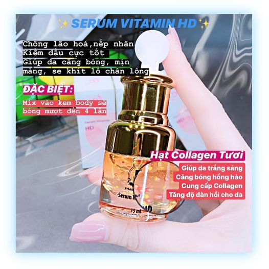 Serum Vitamin HD Phạm Điệp Giúp Da Căng Bóng, Trẻ Hóa Da