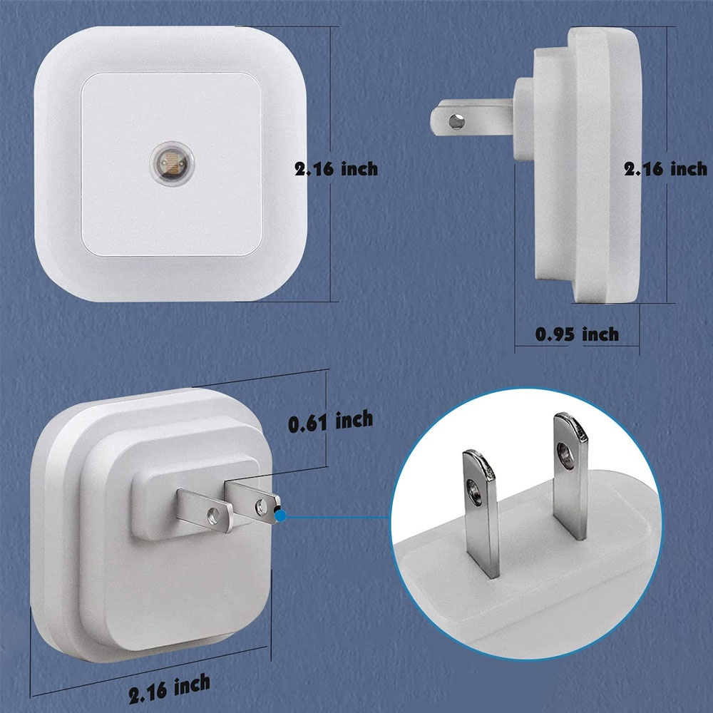 Đèn LED Cảm Biến Mini Dễ Thương Cho Phòng Ngủ Hành Lang Cầu Thang EU/US 110V 220V