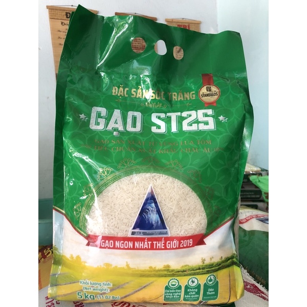 Gạo ST25 Vinaseed Túi 5kg - Đặc sản Sóc Trăng