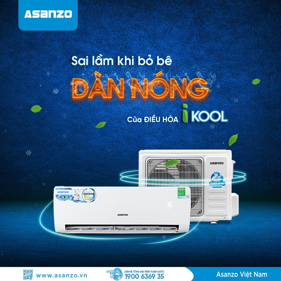 Điều hòa máy lạnh Asanzo thường 1 chiều S09 9000BTU - S12 12000BTU - S18 18000BTU - S28 28000BTU