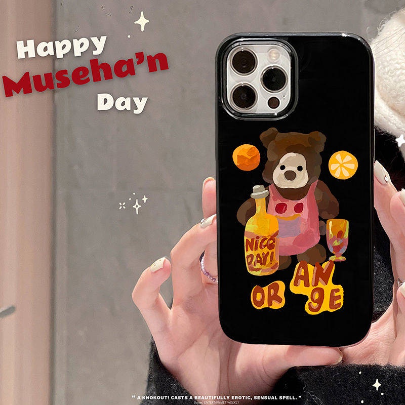 INS Dark Sweet Cool Oil Painting Style 8P for Iphone13promax Phone Case 11 Apple 14 Soft XR Female 12 xpLM