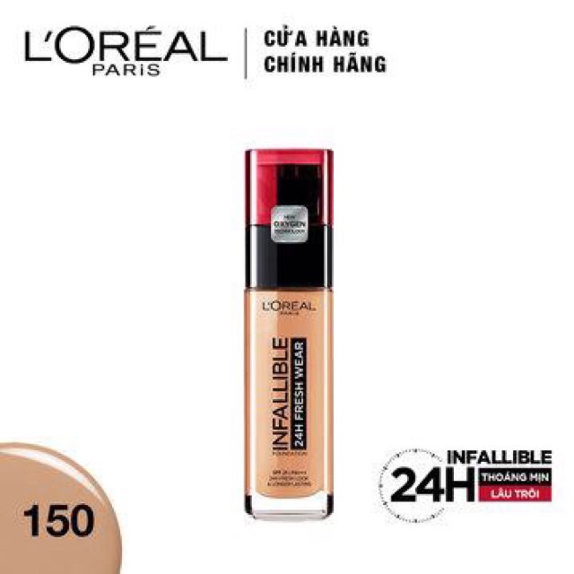 Kem Nền Lâu Trôi 24H L'Oreal Infallible 24 Fresh Wear Foundation 30ml | BigBuy360 - bigbuy360.vn