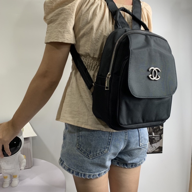 Balo C.G mini nữ thời trang chất vải canvas sịn chống thấm nước bền đẹp phong cách Hàn Quốc B 003