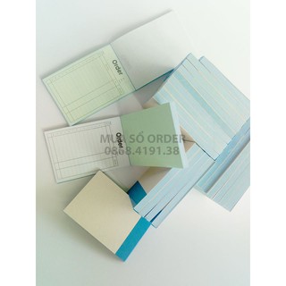 COMBO 20 CUỐN SỔ ORDER 2 LIÊN-KÍCH THƯỚC: 7X10CM
