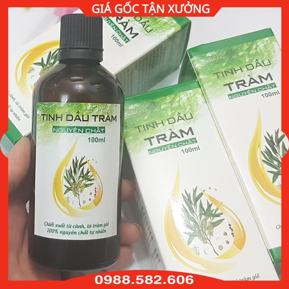 [CÓ KIỂM ĐỊNH] Tinh Dầu Tràm Nguyên Chất Phòng Cảm, Trị Sưng, An Toàn Cho Bé (Các Loại 10ml, 30ml, 50ml, 100ml)