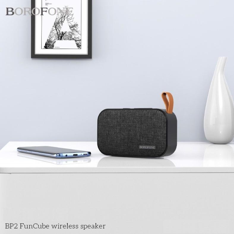 Loa Bluetooth FunCube công suất 6W âm bass siêu trầm và ấm dùng cho điện thoại máy tính bảng BOROFONE – BP2