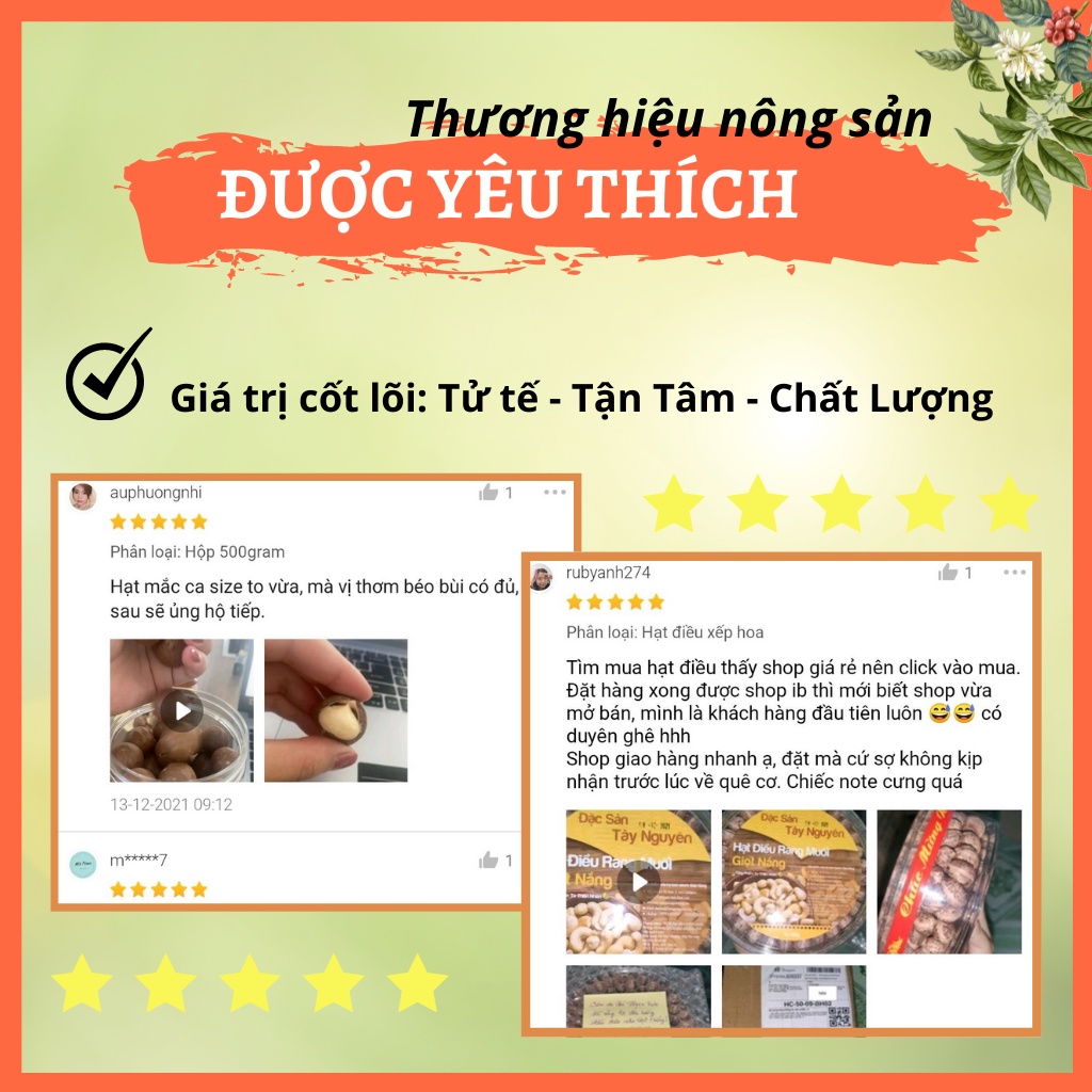 Hạt Điều Rang Muối nguyên lụa, Hạt dinh dưỡng chất lượng Thơm Ngon Giòn Bùi Bổ Dưỡng hộp 500g từ nông sản GIỌT NẮNG