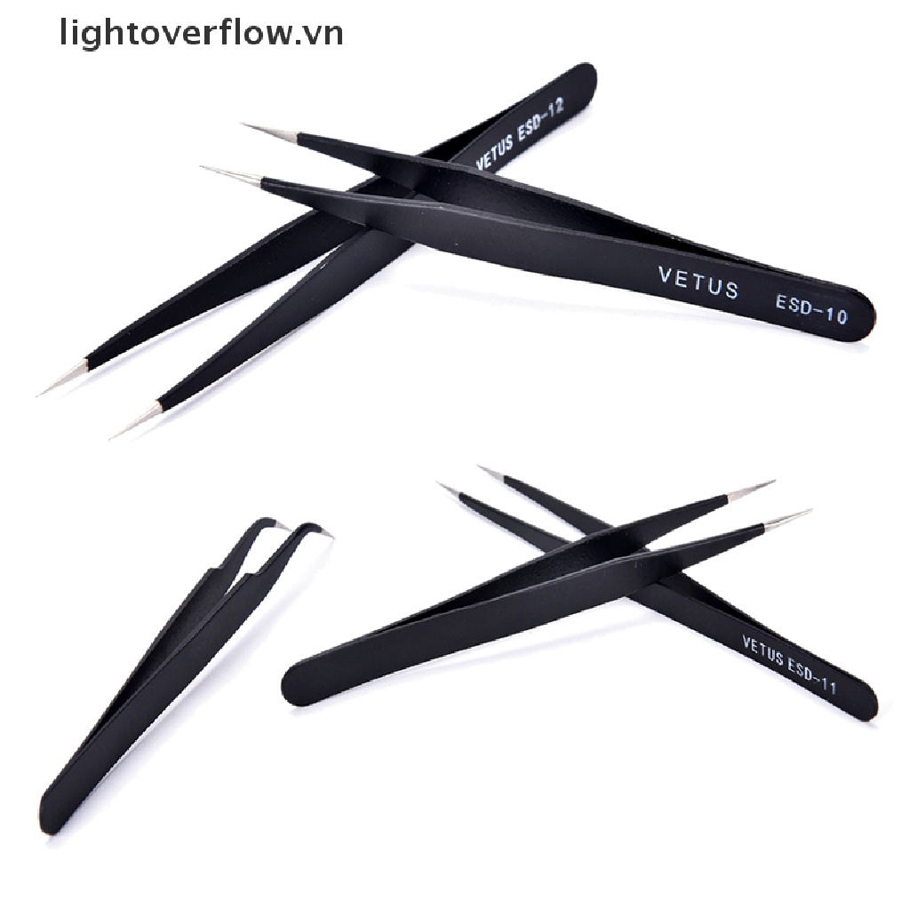 Set 6 Nhíp Inox Chống Tĩnh Điện An Toàn