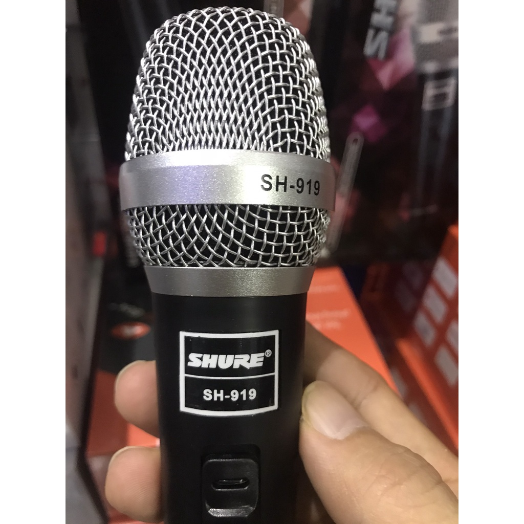 Micro Hát Karaoke có dây cao cấp Shure SH-919