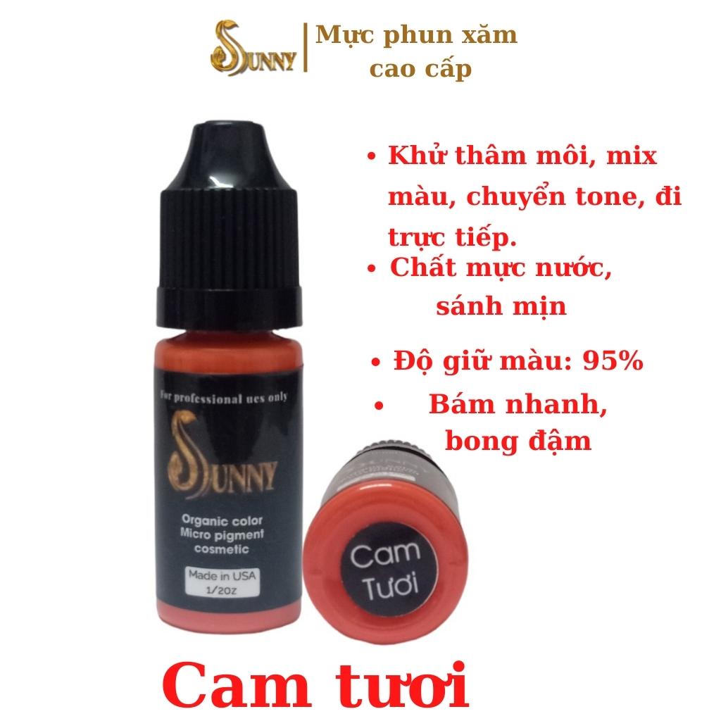Mực phun xăm môi SUNNY siêu bám màu, mực phun xăm collagen 10ml