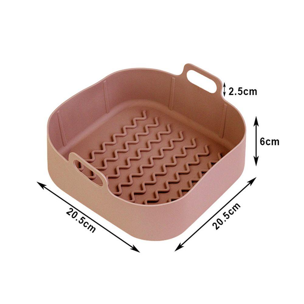Rổ Nướng Bánh Pizza Hình Vuông Bằng Silicone Tái Sử Dụng Được