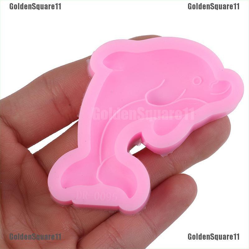Khuôn Làm Bánh / Xà Phòng Chất Liệu Silicone Hình Cá Heo 3D