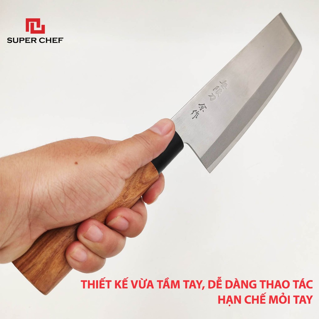 Dao Thái Rau Củ Nakira Nhật Super Chef Cán Gỗ Siêu Sắc Bén Dao_8