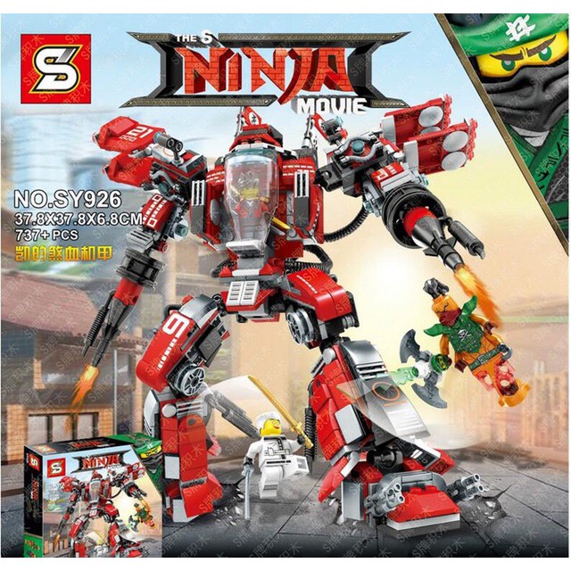 [Giá cực sốc] - Đồ chơi  Lego ninjago movie sy926- robot phun lửa của Kaya