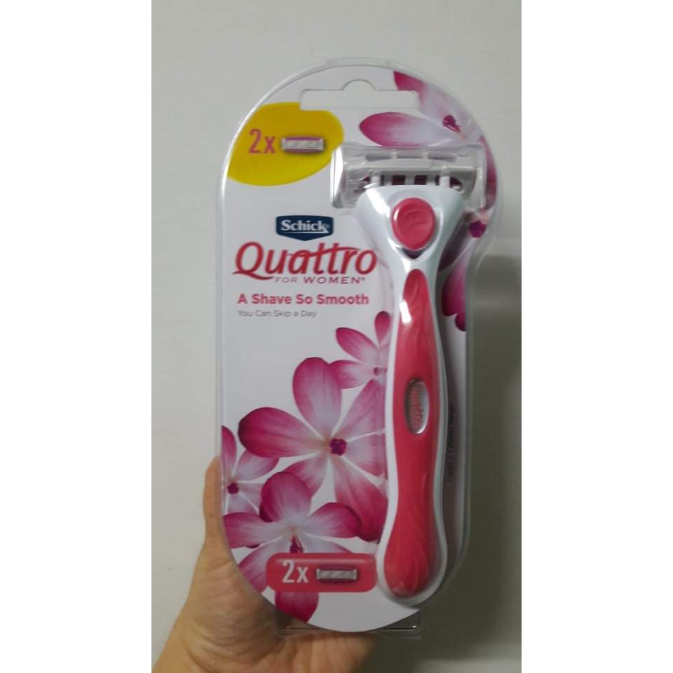 Dao cạo thay lưỡi dành cho nữ Schick Quattro for Women Kit