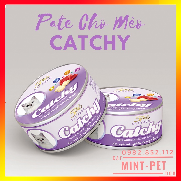 Pate Cho Mèo Catchy 5Plus Catchy 170g - MintPet