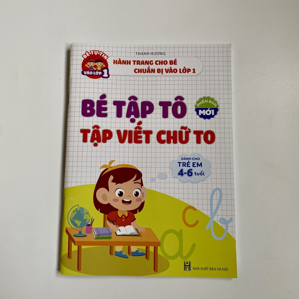 Sách - Bé Tập Tô, Tập Viết Chữ To - Dành cho trẻ em 4 - 6  tuổi (1 cuốn)