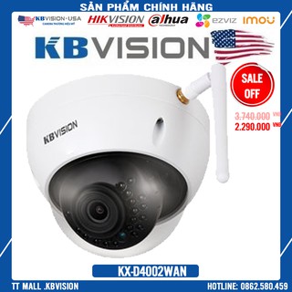 Camera ip hồng ngoại dome 4.0 mp kbvision kx-4002wan khử nhiễu chống ngược sáng