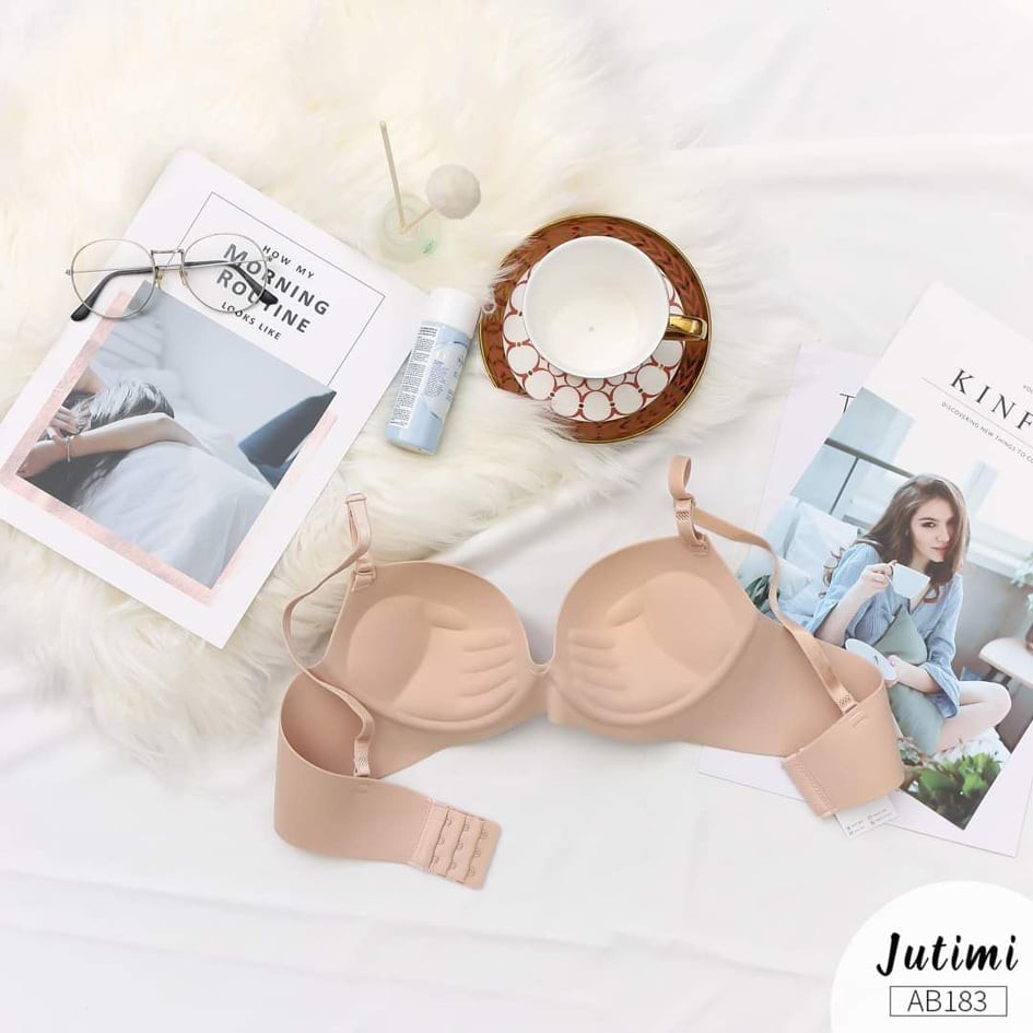 Áo Lót Su Đúc Không Gọng Đệm Bàn Tay Nâng Ngực - Áo Lá A01