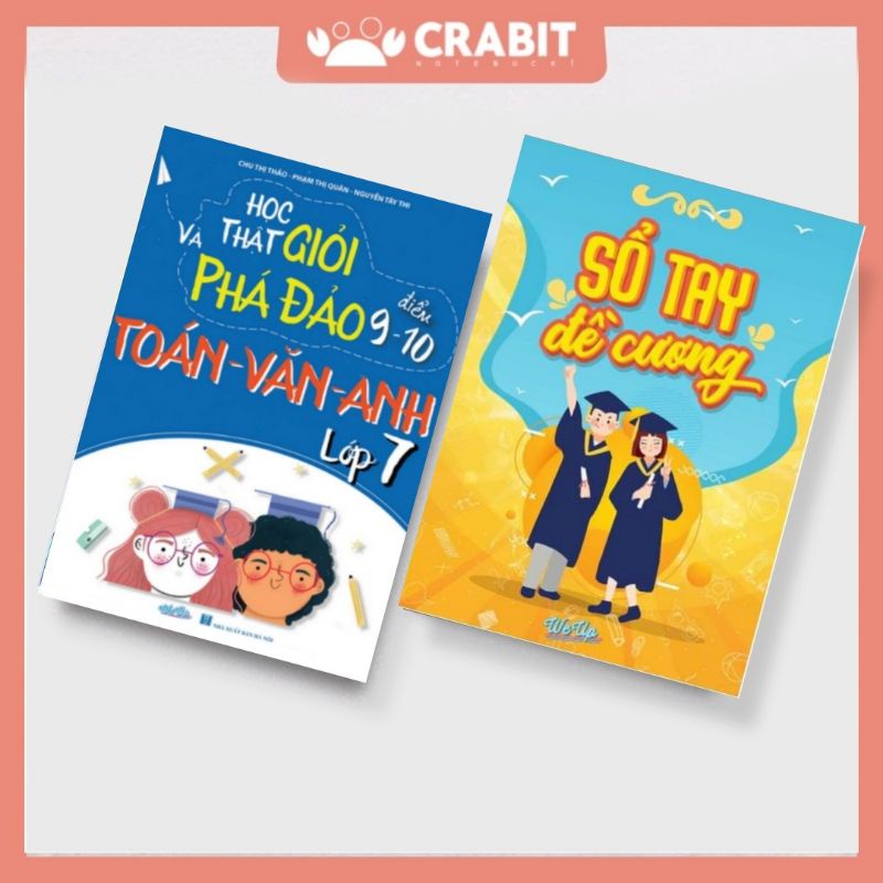 COMBO 2 CUỐN SỔ TAY HỌC GIỎI TOÁN VĂN ANH LỚP 7 VÀ SỔ TAY ĐỀ CƯƠNG