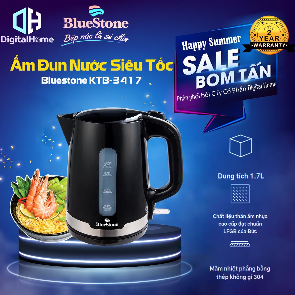 Ấm Đun Siêu Tốc Bluestone KTB-3417, Công Suất 2200W, Dung Tích, Bảo Hành Chính Hãng 24 Tháng