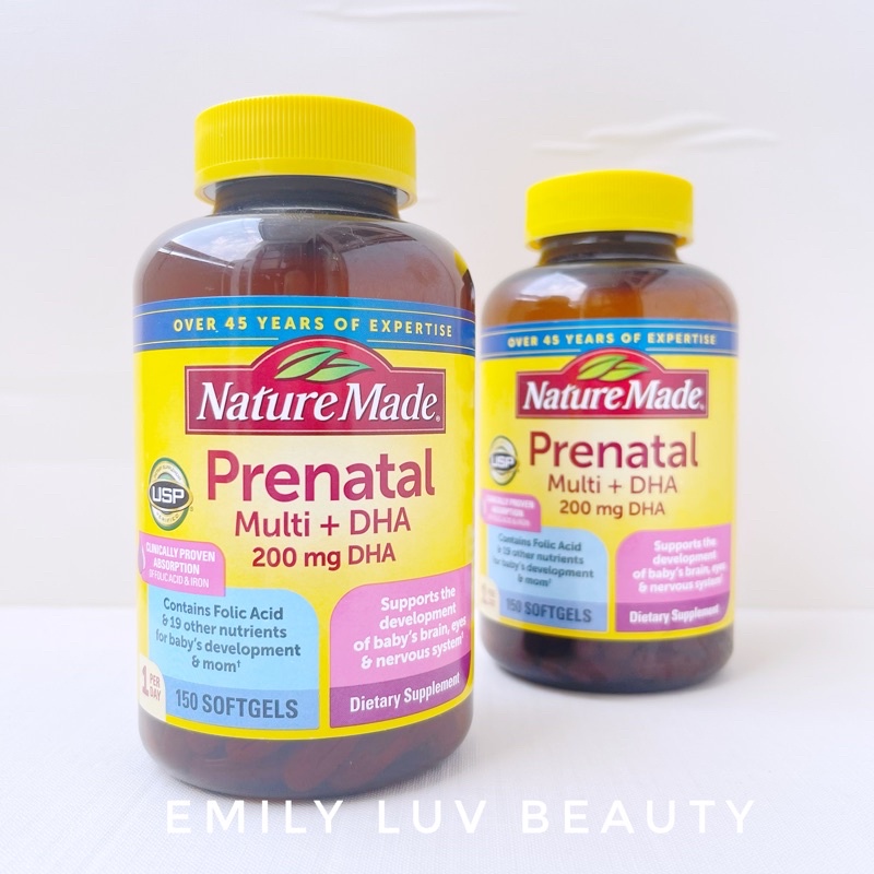 Vitamin bầu Nature Made Prenatal Multi + DHA