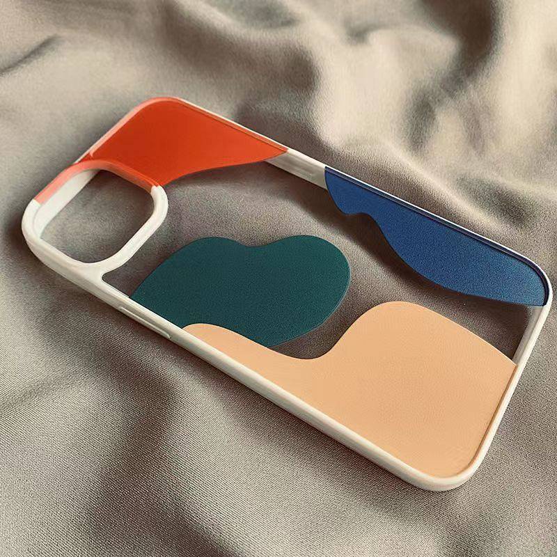Ốp điện thoại màu tương phản thích hợp cho Apple Iphone 12/13 Promax 11 XR / Xs 7 / 8P H6T8