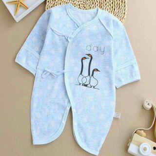 Body vải cotton vạt chéo nút dây