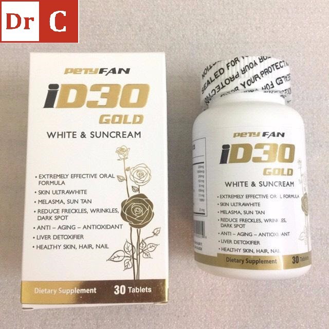 VIÊN UỐNG TRẮNG DA ID30 ⚜️CHÍNH HÃNG⚜️ ID30 GOLD - PETYFAN