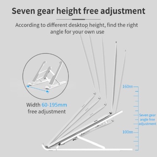 Adjustable Foldable Laptop Stand Non-slip Desktop Laptop Holder Notebook Stand sFor Notebook Macbook Pro Air iPad Pro DELL HP