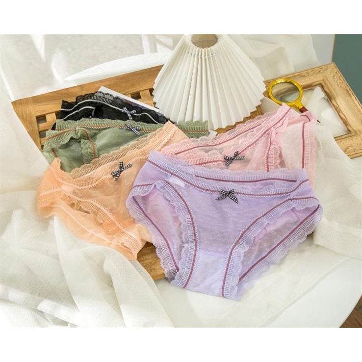 Quần Lót Nữ Ren Hoa Nâng Mông Kháng Khuẩn Gợi Cảm ELSA BRA - 22440