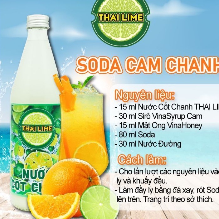 Nước cốt tắc, cốt chanh Thai Lime - 500ml