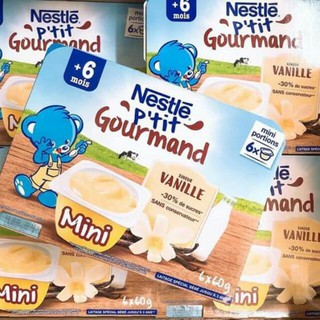 Váng sữa nguội nestle pháp vị vanille cho bé từ 6+