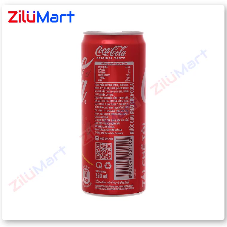 Nước ngọt Coca Cola  loại 320ml