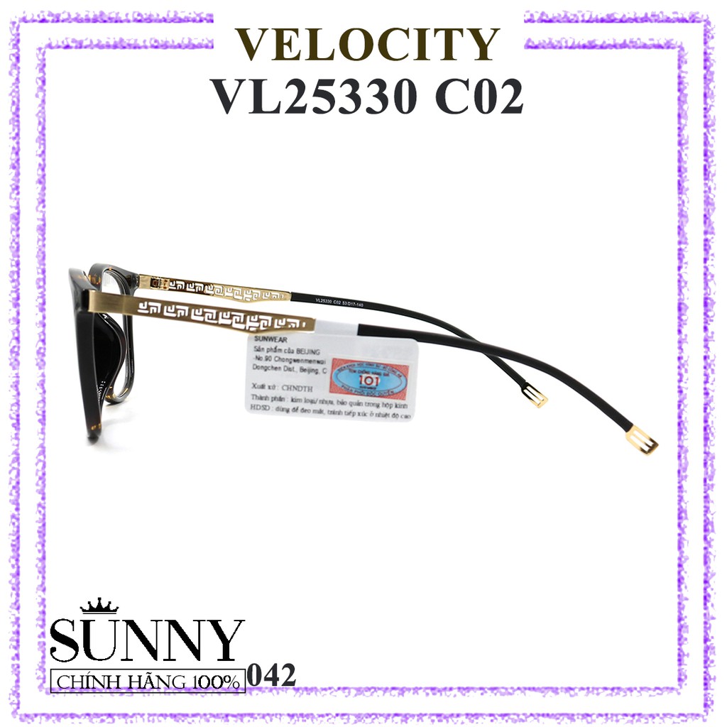 VL25330 - gọng kính Velocity chính hãng, bảo hành toàn quốc