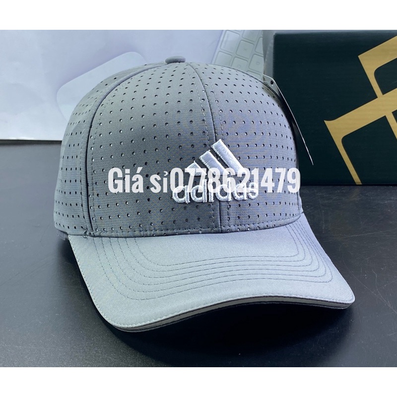 mũ lưỡi trai thể thao - nón kết dù lổ thêu adas full tem thời trang