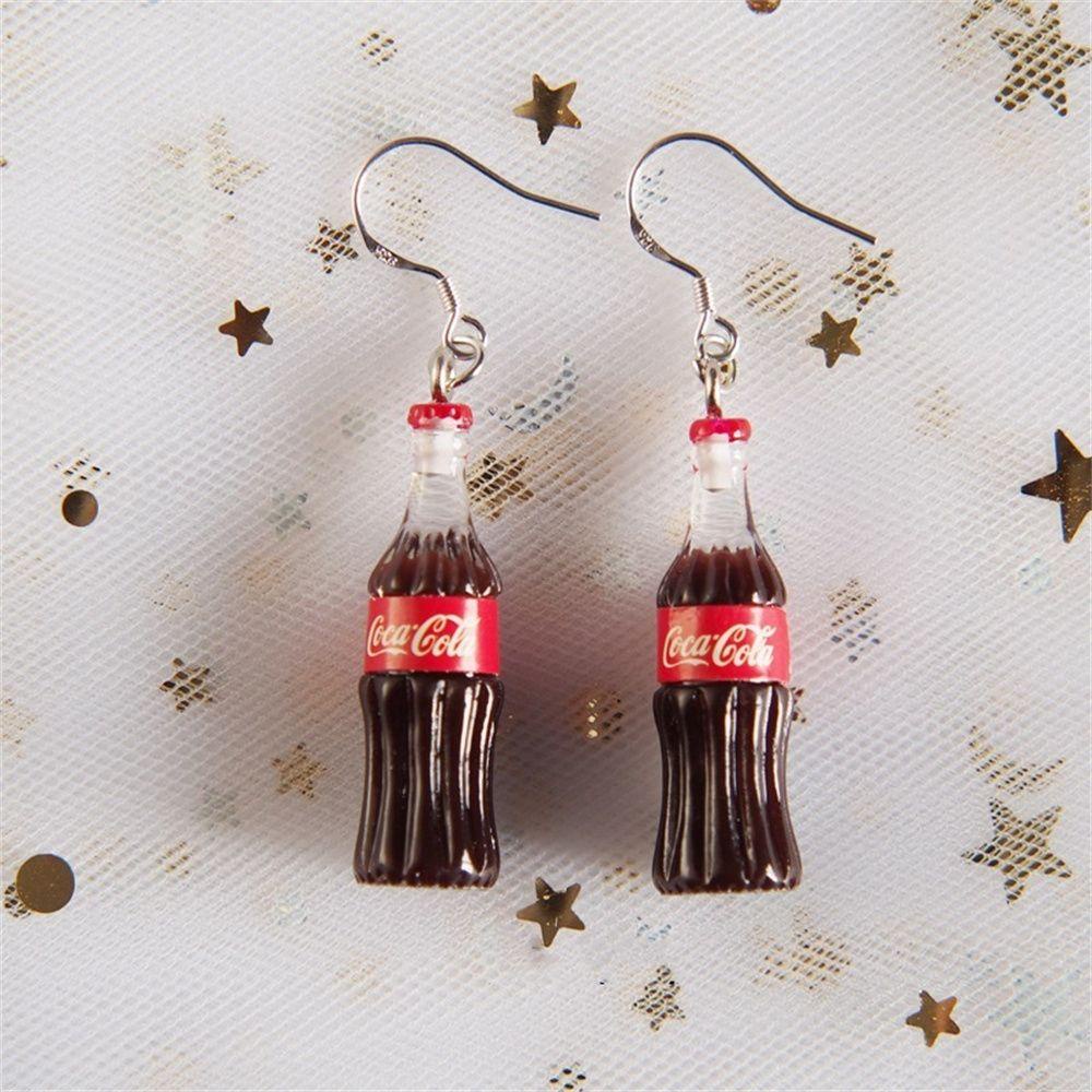 SUMU Bông Tai Móc Hình Chai Cola