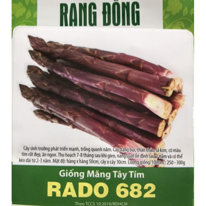 Hạt giống măng tây tím Rạng Đông gói 0.2g