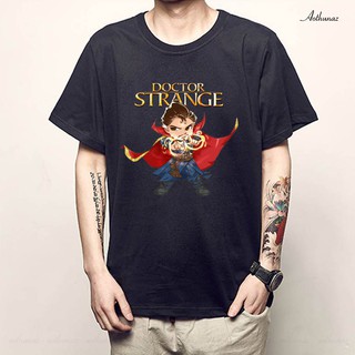 Áo thun Marvel màu đen in hình Doctor Strange Chibi - Mẫu mới F2269