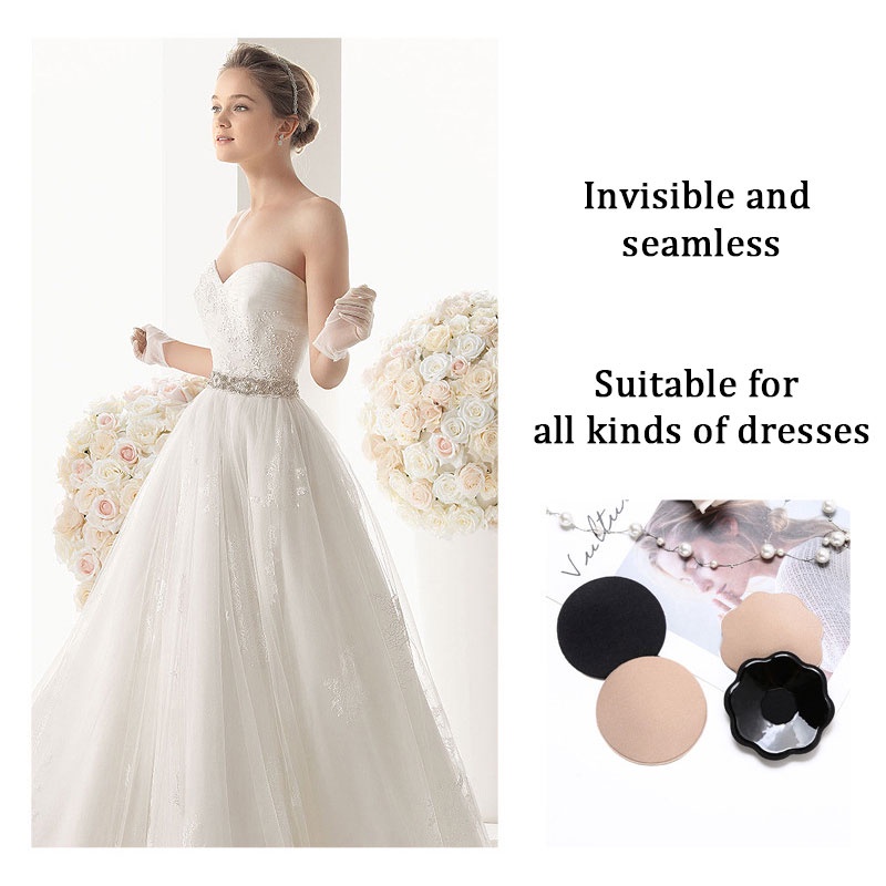 AOFEIQIKE AOFEIQIKE 3 Cặp Núm Vú Silicone Tái Sử Dụng 2 Màu