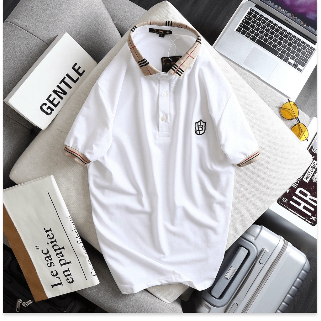 ÁO THUN NAM CỔ TRỤ PHỐI CỰC ĐẸP , SANG CHẢNH ,THỜI TRANG CHO AE KHANH AN