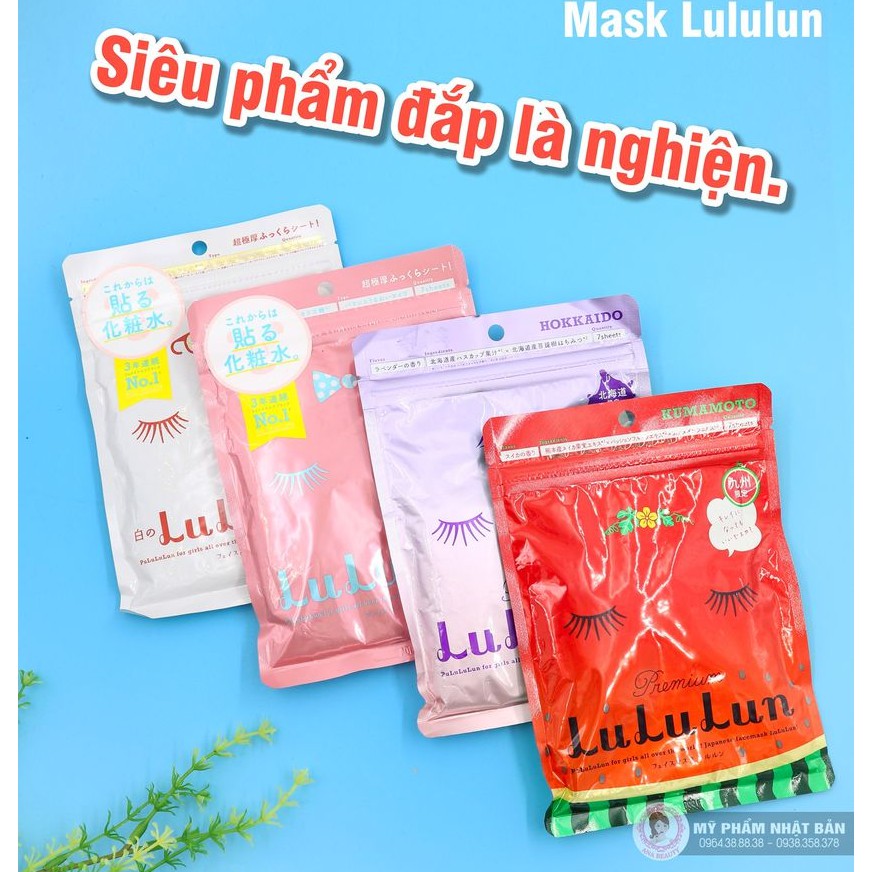 MẶT NẠ LULULUN DƯỠNG CHẤT THIÊN NHIÊN LÀNH TÍNH 7M/GÓI